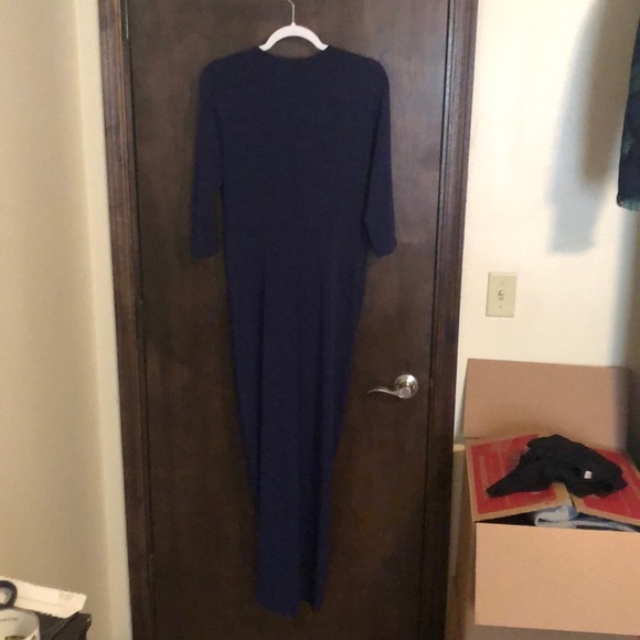 Navy HighLow Maxi Dress - Picture 3 of 3